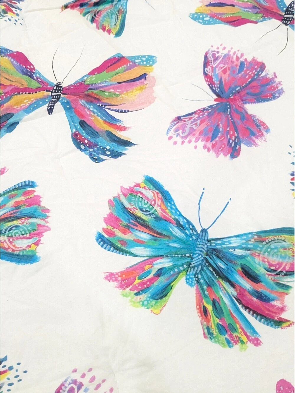 Pottery Barn Kids Etta Vee Butterfly Full Queen Comforter blanket watercolor